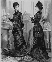 1878 suknia w kratę