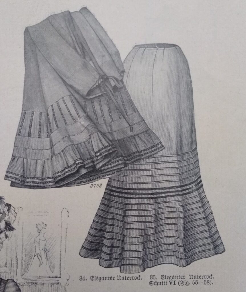1901-1902 spódniczka spodnia