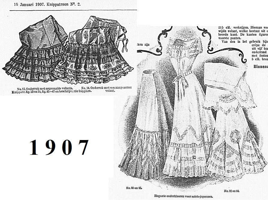 1907 halki do sukien secesyjnych