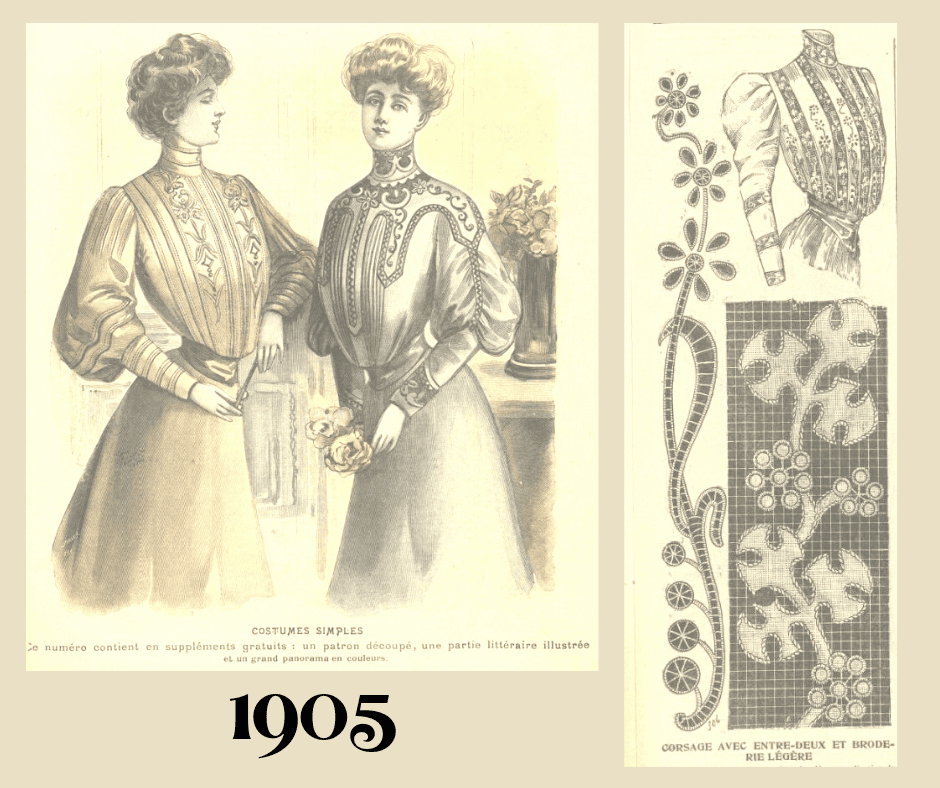 Embroidery blouses 1905