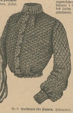 Knitting blouse 1904 from "Frauen-Fleiss"