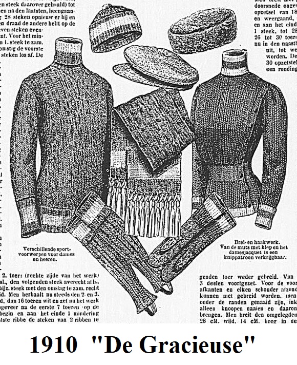 sweter gender  damsko-męski z 1910 roku