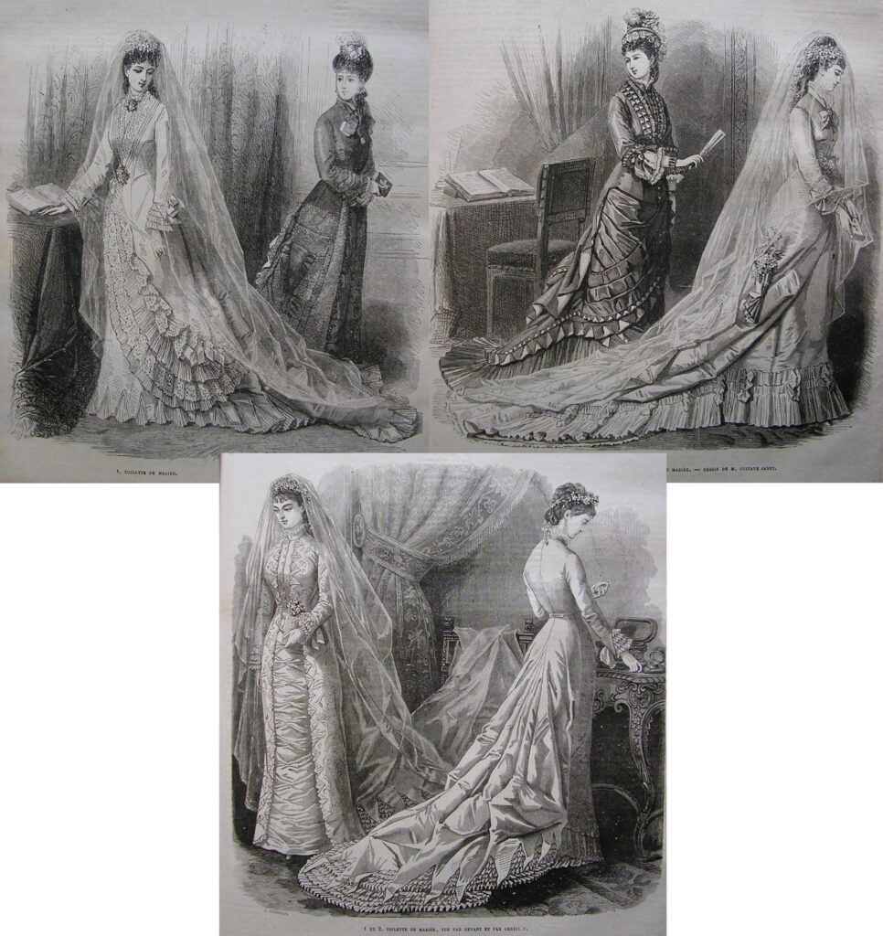 1877-1879 suknie ślubne