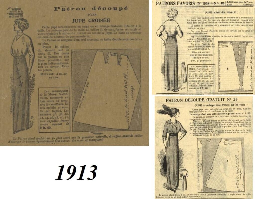 1913 skirt pattern